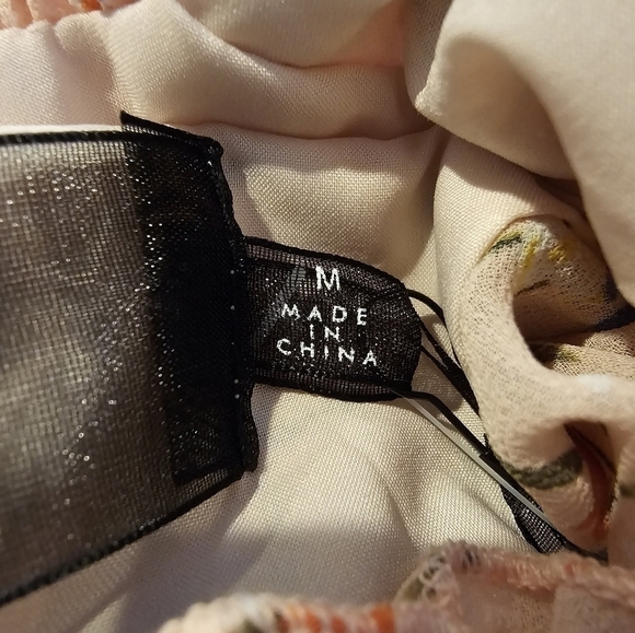 CODE X Mode High Neck Floral Mini Dress Size M NWT - Picture 10 of 14